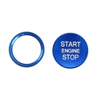 IMIX Audi Vehicle Start Engine Button Cover Set - Blue Photo