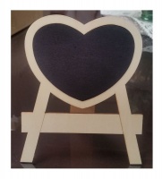 DeBlequy Aankopen - Mini Heart Shaped Chalkboard Table Stand - 10 Pack Photo