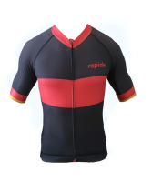 Rapide Cycling Jersey - Black/Red Photo