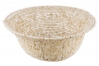 Ilanga Trading - Small Beaded Bowl for a Stylish Kitchen - Cream Photo