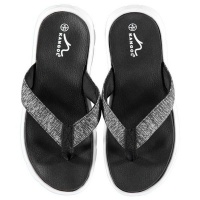 Kangol Ladies Irene Toe Post Sandals - Black [Parallel Import] Photo