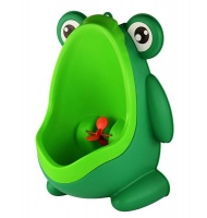 Cute Frog Kids Urinal/Potty Trainer with Removable Bowl - Green Photo