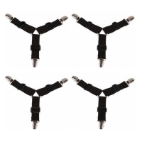 Set Of 4 Triangle Bed Sheet Grippers Suspenders For Mattress Sheet Photo