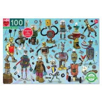 eeBoo Children's Puzzle - Upcycled Robot: 100 Pieces Photo