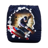 JanaS Baby Cloth Diaper One Size Fits Most Pocket Captain America Photo