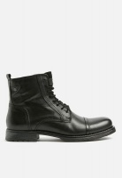 Jack Jones Men's Jack & Jones Russel leather military boot - Black Photo