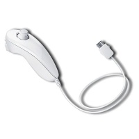 Wii Nunchuk Generic Controller - White Photo