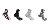 Undeez Ladies Cozy Socks Spots Stripes & Stars 4 Pack Photo