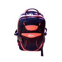Camel mountain school backpack bag - Black & Red Photo