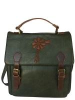Vivace - Classic Top Handle & Shoulder Handbag - Green Photo