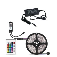 Smart Led 5m 5050RGB Led Strip Light with Remote and APP Control Photo