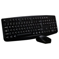 D300 Wired USB Keyboard & Mouse Set - Black Photo