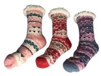 Winter Warm Socks Set Of 3 Pairs - Assorted Photo