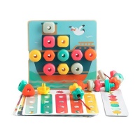 TopBright Rainbow Stack & Lacing Button Box Photo