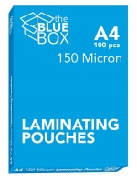Blue Box A4 Laminating Pouches 150 Micron - 100 Pouches Photo
