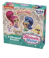 Shimmer and Shine Shimmer & Shine 5 Shaped Puzzles In Box Photo