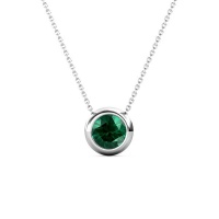 Destiny Moon May/Emerald Birthstone Necklace with Swarovski Crystals Photo