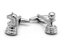 OTC Silver Chess Pieces Style Cufflinks Photo