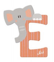 Sevi Wooden Letter E Elephant Photo