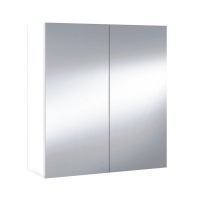 San Marco Tiles Shiny White Double Doors Mirror Cabinet Photo