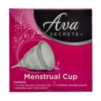 Ava Secrets - Silicone Menstrual Cup Including Storage Pouch and Instructions Photo