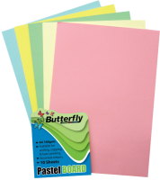 Butterfly Mixed A4 Pastel Board - Pack Of 10 Photo