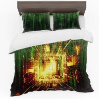 Print with Passion Data Streams Duvet Cover Set Photo
