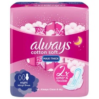 Always Maxi Sanitary Pads Cotton Thick Long 8's Photo
