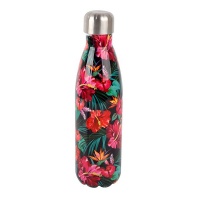 Leisure Quip Bagagio 500ml Stainless Steel Bottle - Tropical Photo