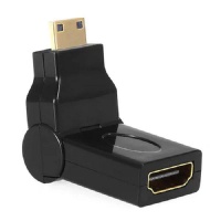 Techme Male Mini Hdmi to Female HDMI Bendable Adapter Photo