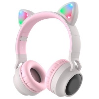 Hoco Premium Wireless BT V5 Cat-Ear Headphones - CALL AUX & TF Card Input Photo