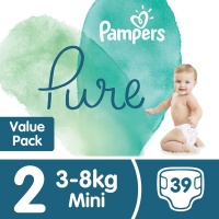 Pampers Pure Protection - Size 2 Value Pack - 39 Nappies Photo