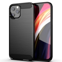 CellTime ™ iPhone 12 Pro Max Shockproof Carbon Fiber Design Cover Photo