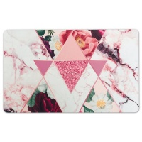 Hey Casey ! Extra Large Mousepad / Desk Pad - Marble Floral Photo
