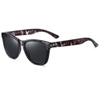 G&Q Retro Polarized Sunglasses - Black Camo / Black Photo