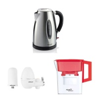 Mellerware Potenza Stainless Steel 1.7L Kettle & Water Filter Combo Photo