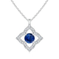 Stella Luna Clover Pendant- Swarovski Sapphire Crystal Photo
