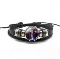 SilverCity Lucky Star Sign Leather Feel Constellation Bracelet Photo