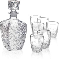 Viceroy 7 Piece Whiskey Decanter and Glasses Set - Photo