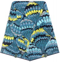 Vlisco Hollandaise wax-Sea shells African Print Fabric Photo