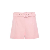 Quiz Ladies Pink Belted Shorts Photo