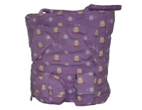 Fino Stylish Canvas Bunny print Children’s Travel Bag - Purple Photo