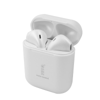 IMIX i12 Metal Series Android & IOS Compatible Wireless Earphones - Pearl White Photo