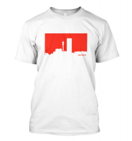 Jozi Streets White T-Shirt – Red Photo