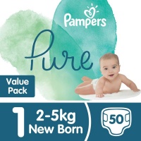 Pampers Pure Protection - Size 1 Value Pack - 50 Nappies Photo