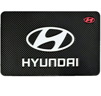 OQ Car Dashboard Silicone Mat with Car Logo - HYUNDAI Photo