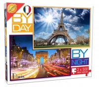 Cheatwell Paris by Day And By Night 2 x 500 Piece Jigsaw Puzzles Photo