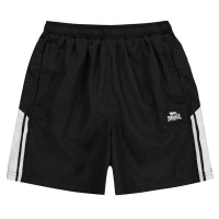 Lonsdale Junior Boys 2 Stripe Woven Shorts - Black [Parallel Import] Photo