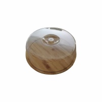 Regent Bamboo Round Cutting & Serving Board Reversible w/ Dome Cover Photo