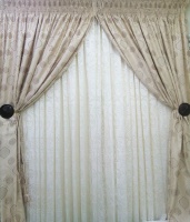 MrCurtain Mr. Curtain- Neutral Floral Curtain Photo